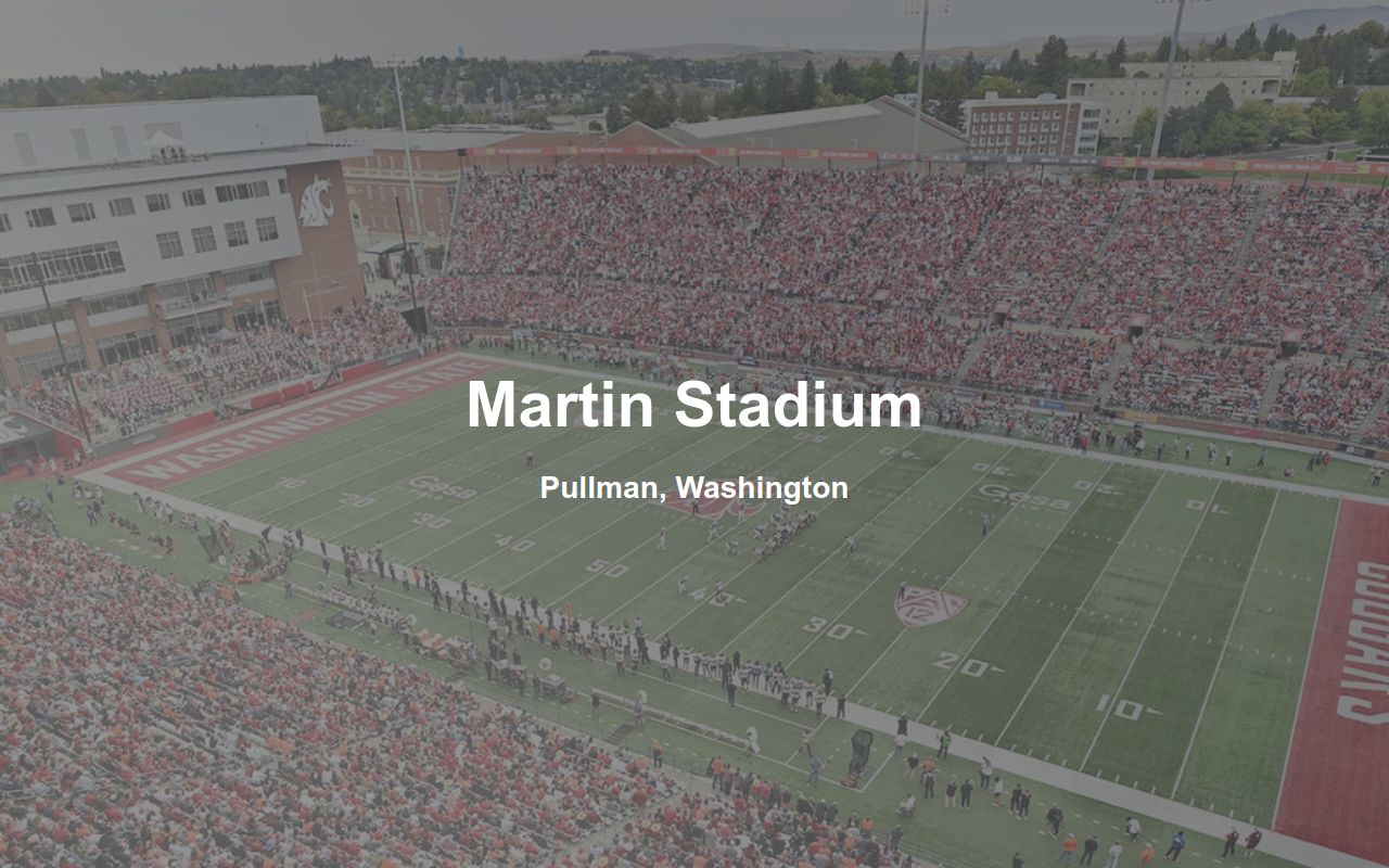Martin Stadium Pullman, WA